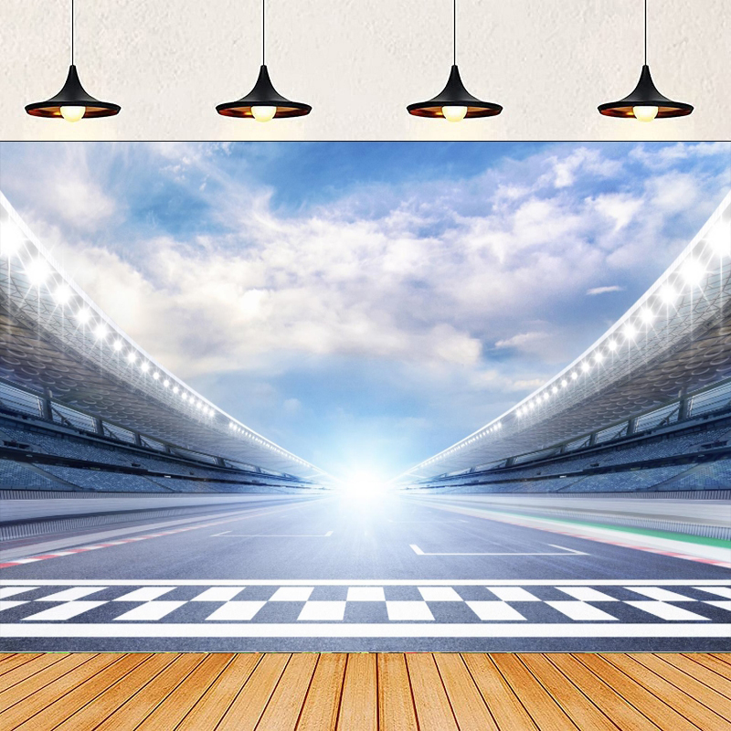 Photography Lighting Background - Racing Car Photography Backdrop Finish Line