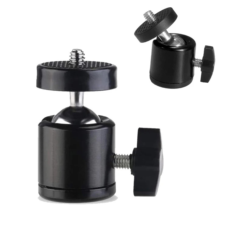 Photography Video Lighting Kit With Adjustable Tripod Stand - Hot Shoe 1/4 Screw Hole Tripod