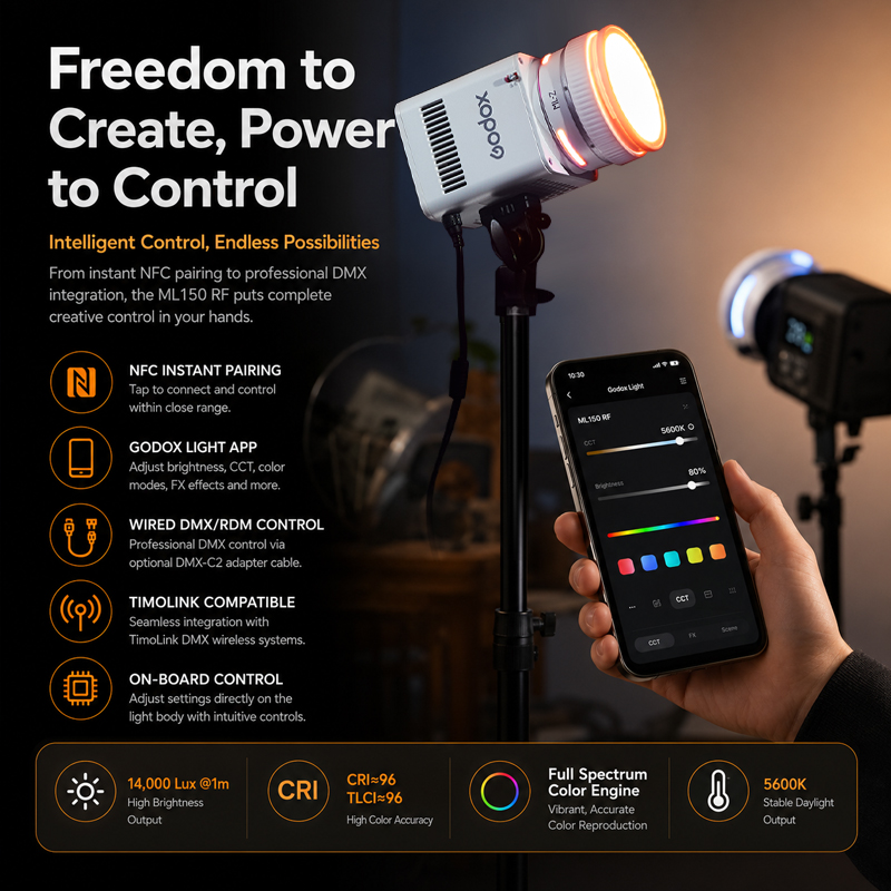 Godox ML150RF Full-color LED V - Photography Lighting App 评论和价格