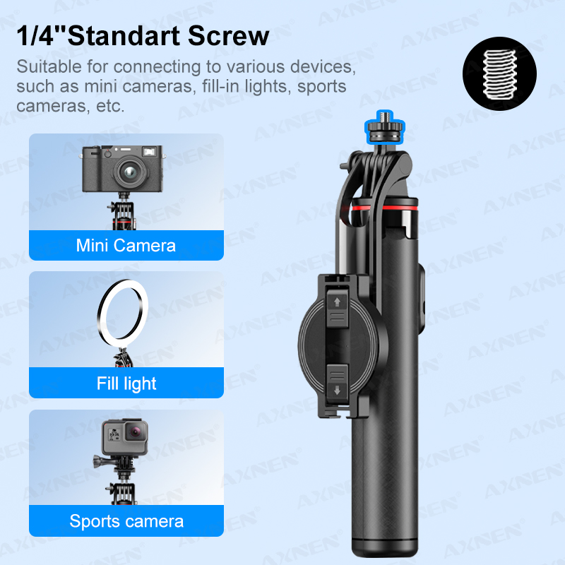 AXNEN C20 Magnetic Selfie Stic - Photography Video Lighting Kit With Adjustable Tripod Stand 评论和价格